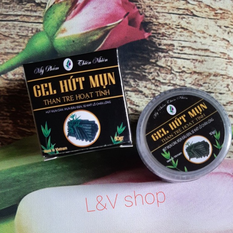 [L&amp;V] Gel Hút Mụn Than Tre Hoạt Tính - Bay Sạch Mụn Đầu Đen, Mụn Cám