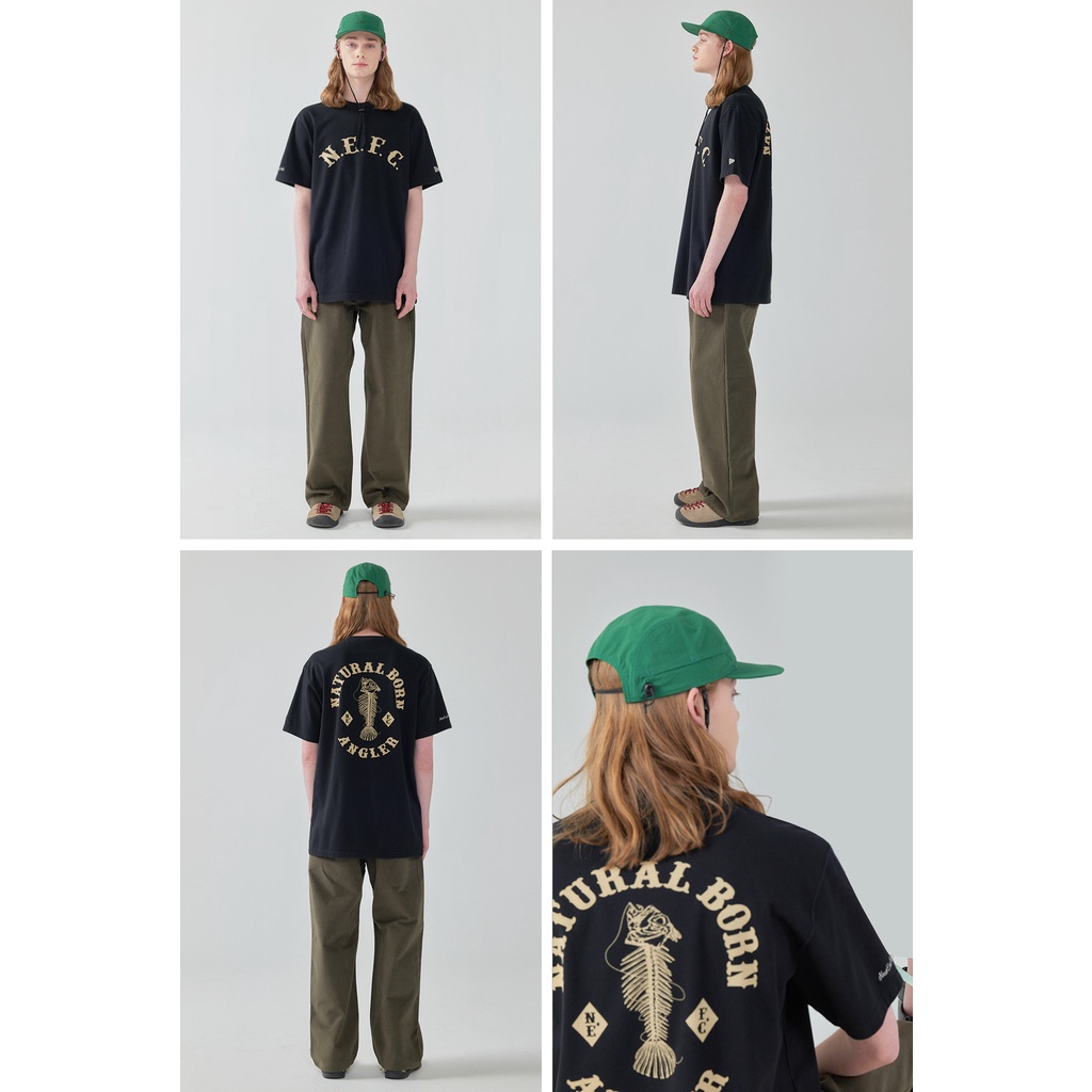 [CHÍNH HÃNG] ÁO THUN NEW ERA - NEFC XƯƠNG CÁ *ĐEN CHỮ TAN* - Code: 13086512