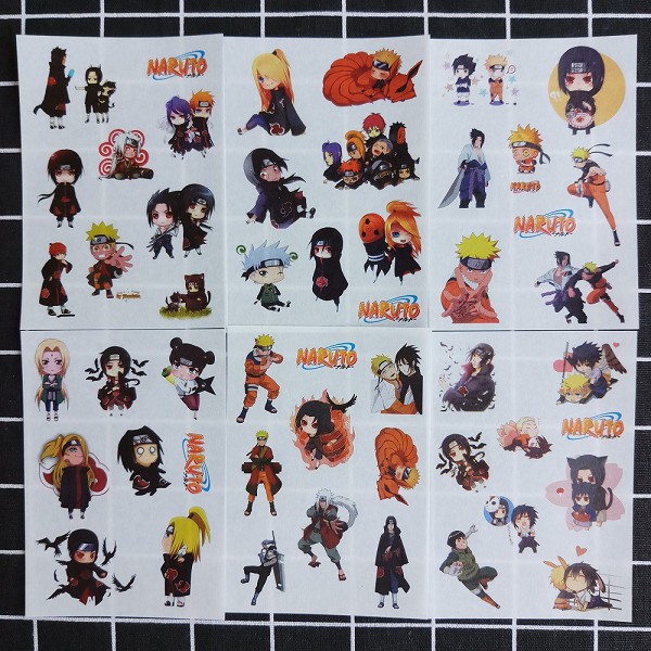 [Sticker] Hình Dán Anime Naruto (6 Tấm)