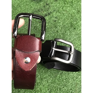 [ DA BÒ THẬT 100%] Dây nịt nam da bò 1 lớp , đầu hợp kim Nikel không phai màu