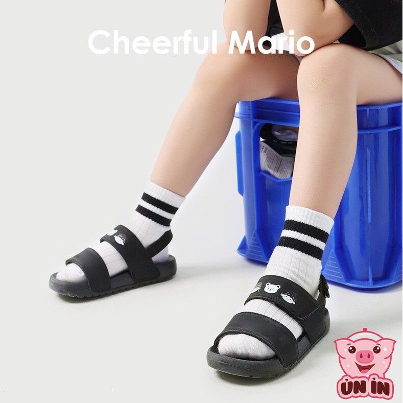 Dép quai hậu cho bé, Sandal quai ngang siêu nhẹ hình Em bé Gấu xinh xắn phong cách Hàn Quốc mẫu mới nhất QL1107