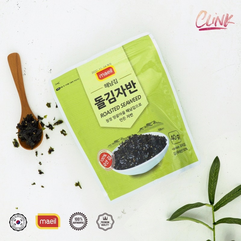 Rong biển khô Jaban Laver ăn liền thương hiệu Maeil foods