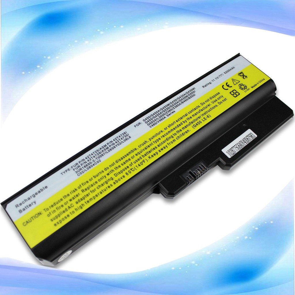 pin  laptop lenovo G430 N500 G450 G53 6 Cells