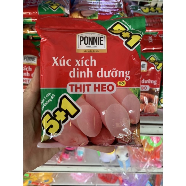 Xúc Xích Dinh Dưỡng Thịt Heo Ponnie gói 220g