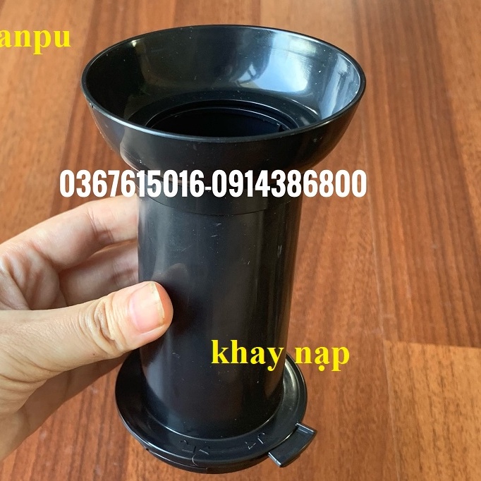 Phụ kiện Máy ép chậm trái cây KATSU, ép kiệt bã, Công nghệ Nhật Bản -Nhỏ Gọn: củ xoắn, ca 2 vòi, khay nạp, lưới lọc bã
