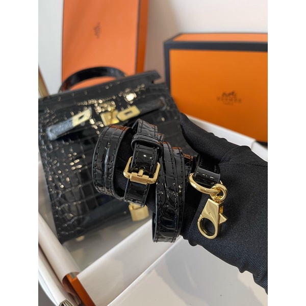 Túi xách nữ HM Kelly da bóng vân cá sấu