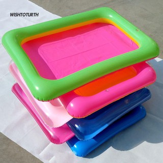 ☼WT Summer Beach Children Fun Play Inflatable PVC Sand Tray Sandbox Sensory Toy