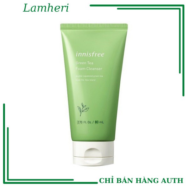 Sữa Rửa Mặt Trà Xanh Innisfree Green tea foam cleanser 80ml - ( Hàng chính hãng)