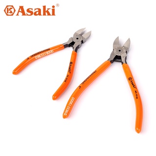 Kìm cắt asaki ak cắt vát cắt chân linh kiện, 5” ak-8147 125mm 6” ak-8148 150mm