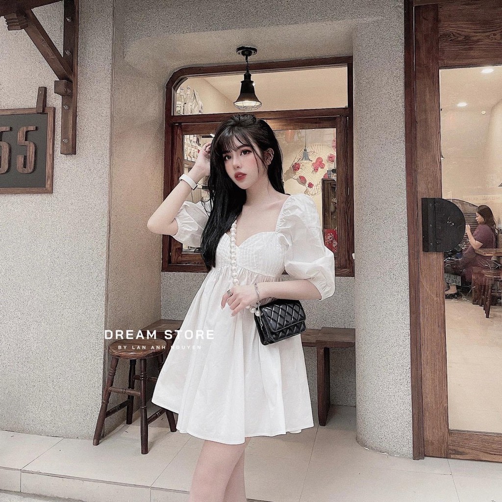 Đầm Babydoll Xếp Ly