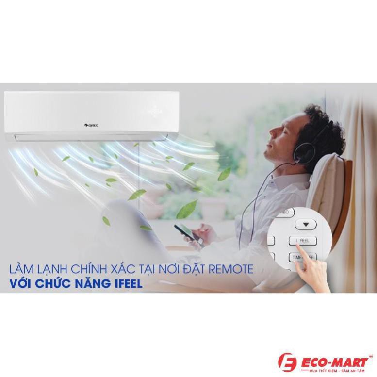 [Miễn phí vận chuyển tại Hà Nội]  Máy lạnh, Điều hòa Gree 18000BTU 1 chiều GWC18KD-K6N0C4(I/O) 2HP