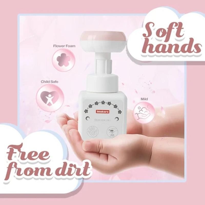 Bình nước rửa tay tạo bọt hình bông hoa độc đáo sử dụng trong gia đình 250ml