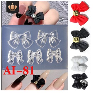 khuôn nơ silicon trang trí nail