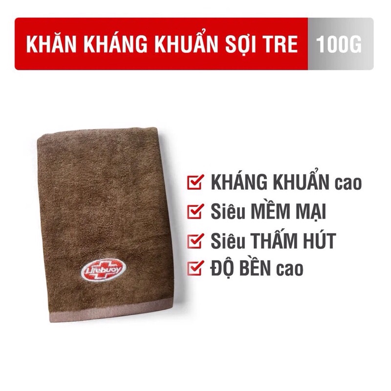 KHĂN TẮM KHÁNG KHUẨN SỢI TRE 38x78CM