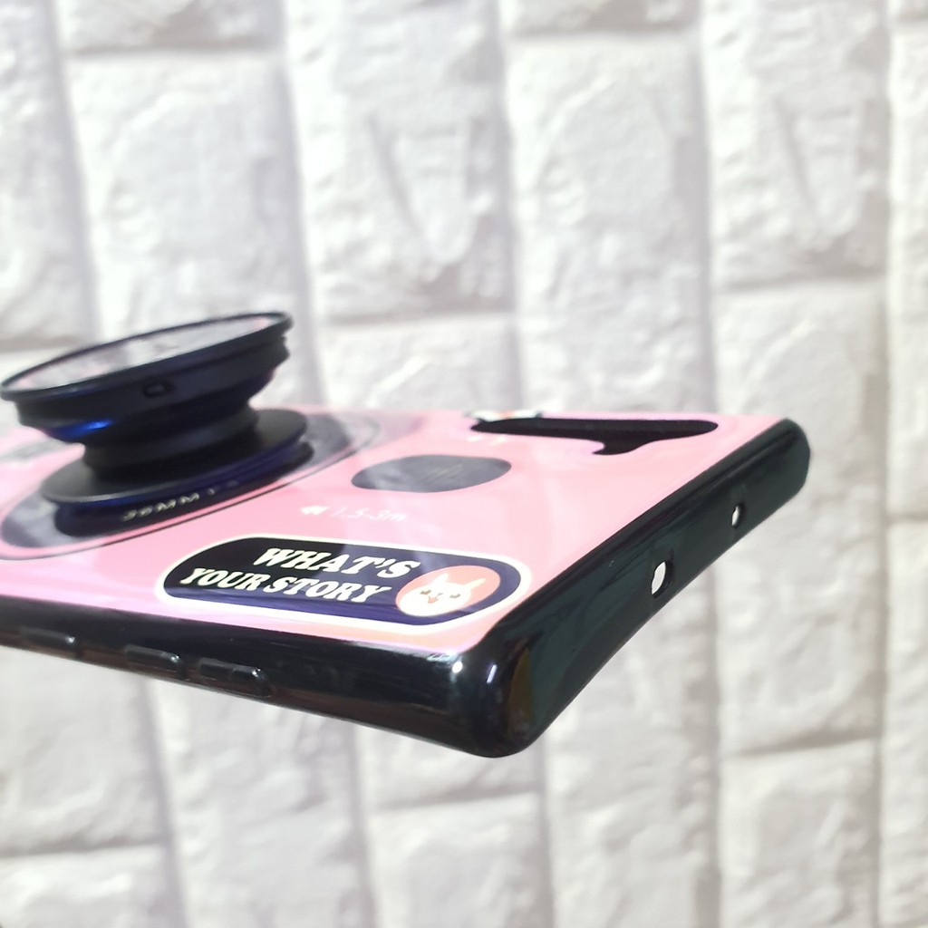 Ốp lưng Samsung Galaxy Note 10 hình máy ảnh kèm giá đỡ và dây đeo
