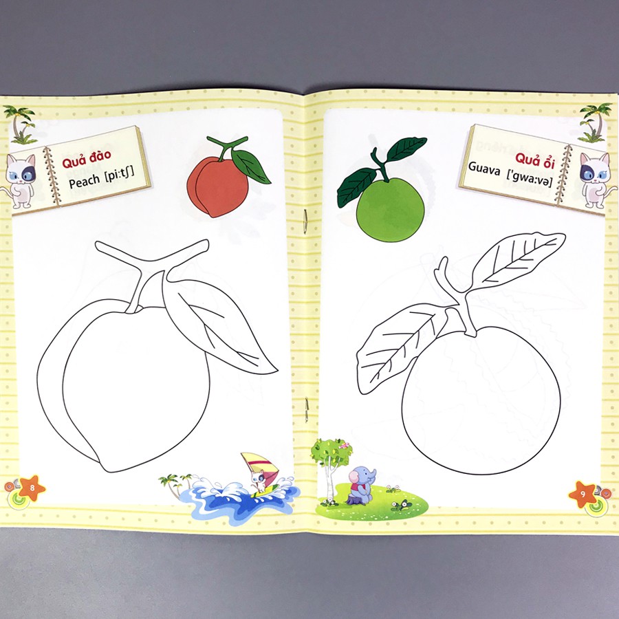 Sách - Tập Tô Màu Mẫu Giáo - Chủ Đề: Quả | BigBuy360 - bigbuy360.vn