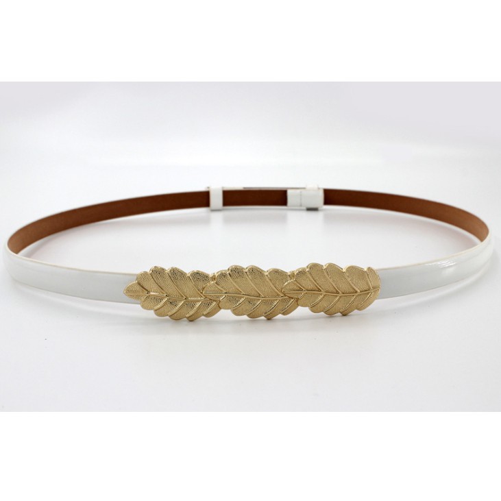 Thắt lưng da PU mặt 3 lá dễ thương TTL28