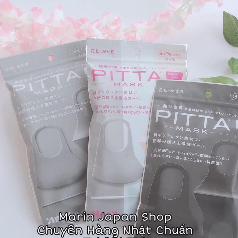 (Lẻ 1 chiếc) Khẩu Trang Nhật Bản Pitta Mask chống bụi, kháng khuẩn,chống nắng và ngăn chặn tia UV rất hiệu quả.