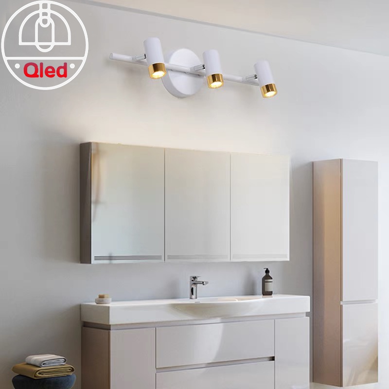 Đèn soi tranh, gương 1 bóng, 3 bóng, 5 bóng hợp kim - ánh sáng vàng
