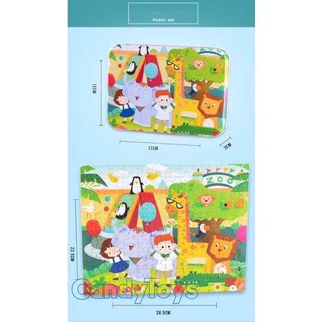 ĐỒ CHƠI GHÉP HÌNH (XẾP HÌNH) 120 MẢNH GHÉP BẰNG GỖ CHO BÉ