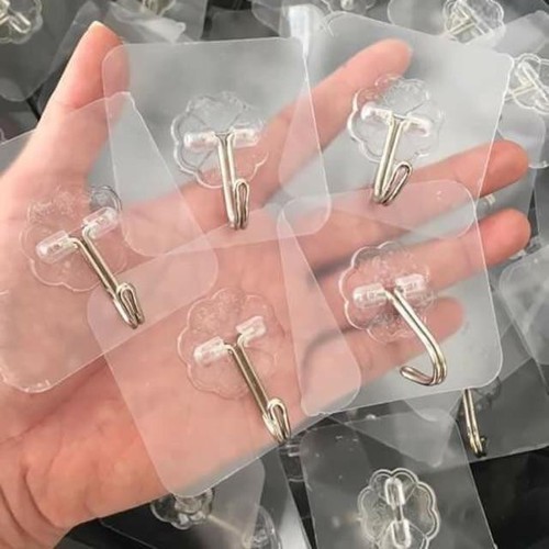 Combo 50 móc dán tường siêu dính trong suốt