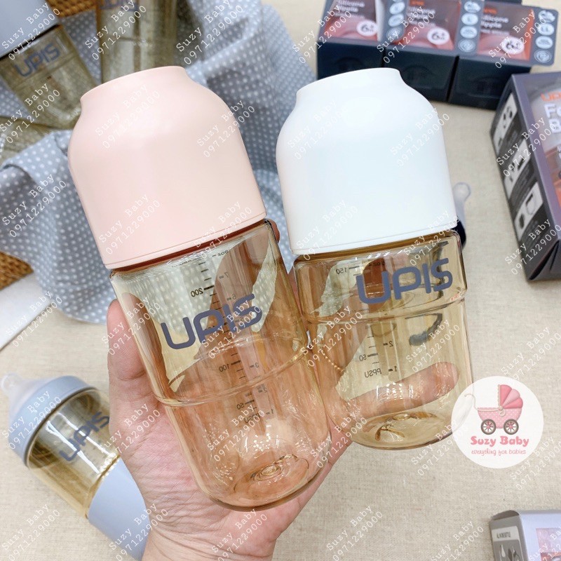 Bình Sữa Upis PPSU Hàn Quốc 180ml &amp; 260ml