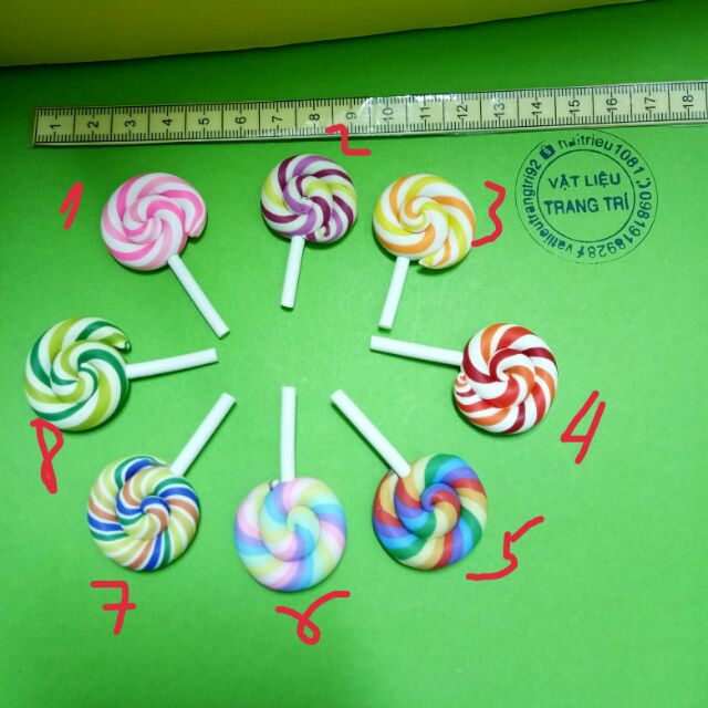 Mô hình Kẹo mút lollipop charm slime