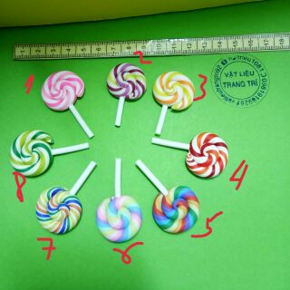 Mô hình Kẹo mút lollipop trang trí nhà búp bê