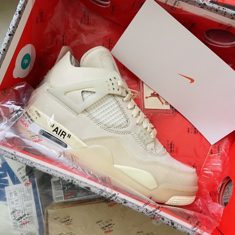 giày Air Jordan 4 off White [SneakerHN] | BigBuy360 - bigbuy360.vn