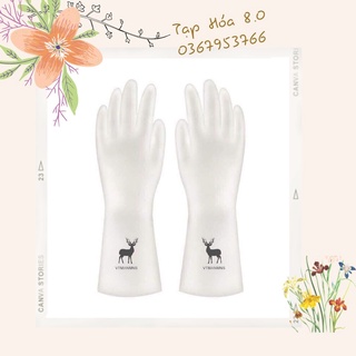 Bao tay rửa chén cao su hình hươu siêu dai đẹp