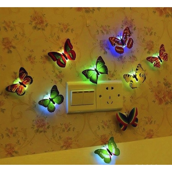 Combo 2 đèn led hình bướm dán tường