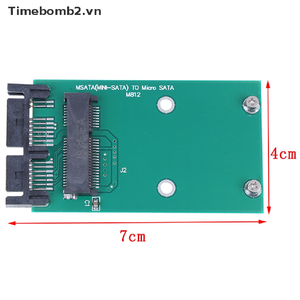 Set 2 thẻ chuyển đổi 1 cái Mini PCI-e PCI-e MSATA 3x5cm SSD sang 1.8" Micro SATA chuyên dụng | BigBuy360 - bigbuy360.vn
