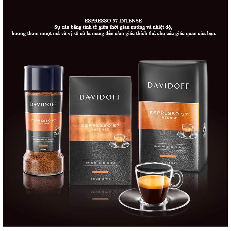 Cà phê hoà tan Espresso 57 hiệu Davidoff 100g