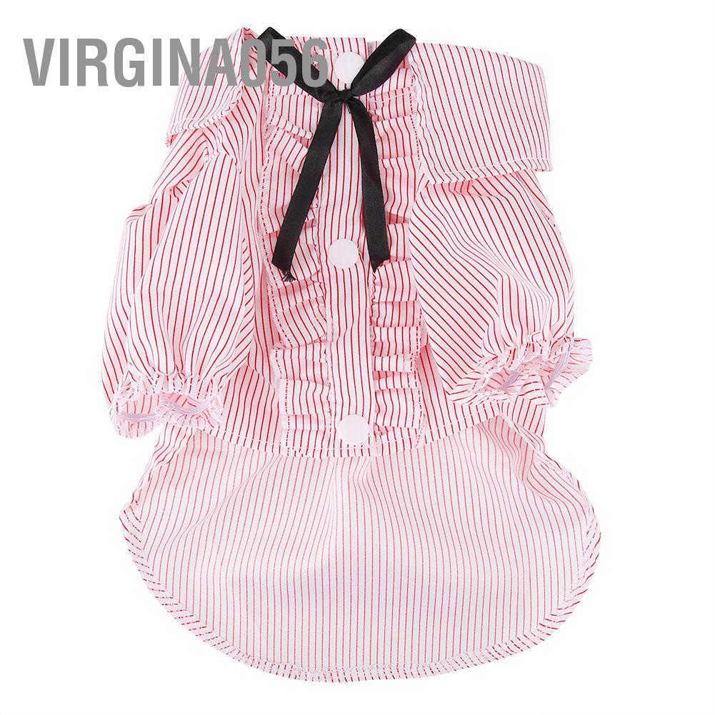 Virgina056 Virgina056 Quần áo cho thú cưng Áo sơ mi chó mèo con dễ thương