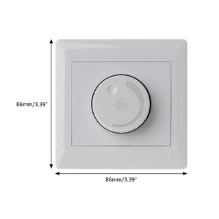 220V Adjustment Ceiling Fan Speed Control Switch Wall Button Dimmer Switch