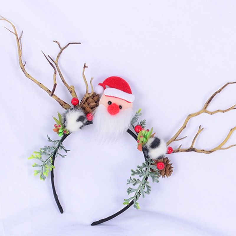 Flgo Băng Đô Cài Tóc Hình Sừng Tuần Lộc / Ông Già Noel / Gấu Bông Dùng Làm Đạo Cụ Chụ
