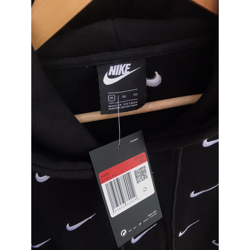 Áo Hoodie Swoosh Full Logo Thêu Hot Trend 2021