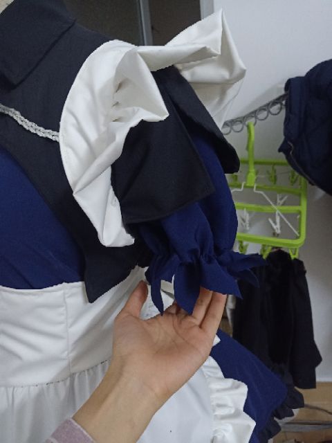 trang phục hầu gái xanh đen kèm găng và bờm | BigBuy360 - bigbuy360.vn