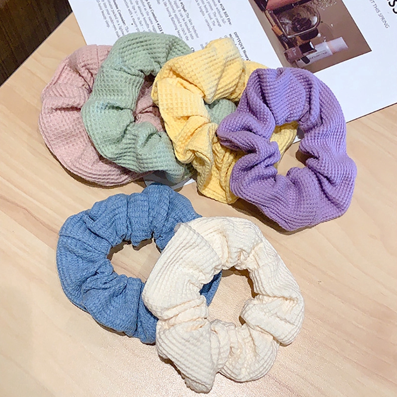 Dây Buộc Tóc Màu Trơn Xinh Xắn Cho Nữ