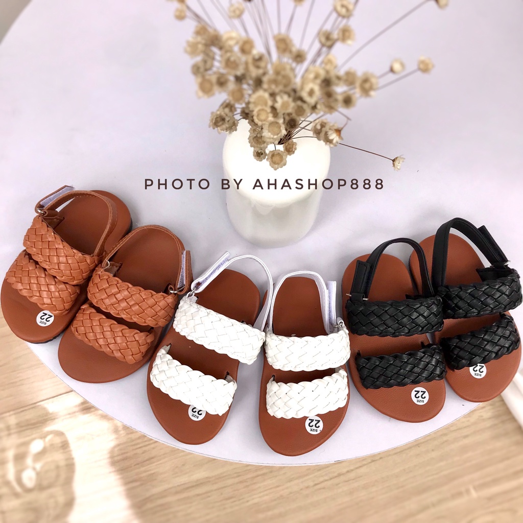 Sẵn Dép Sandal Dép Quai Hậu Hai Quai Ngang Tết Cực Xinh Cho Bé Gái 1-3 Tuổi K114