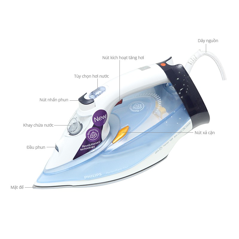 Bàn ủi hơi nước Philips GC4910 - Công suất 2400w - Bảo hành 2 năm