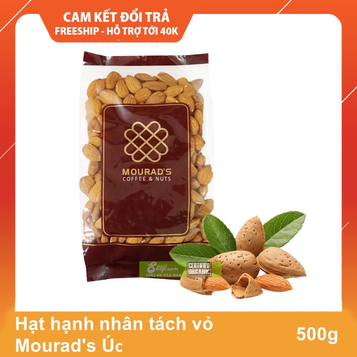 Hạt hạnh nhân tách vỏ Mourad's Úc 500 g DT14