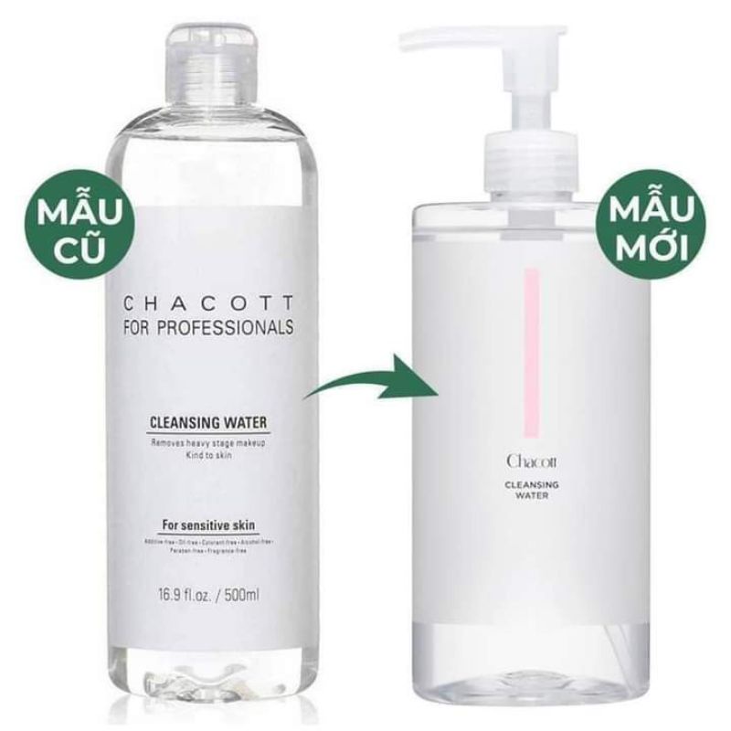 Nước tẩy trang Chacott 500ml nội địa Nhật chính hãng