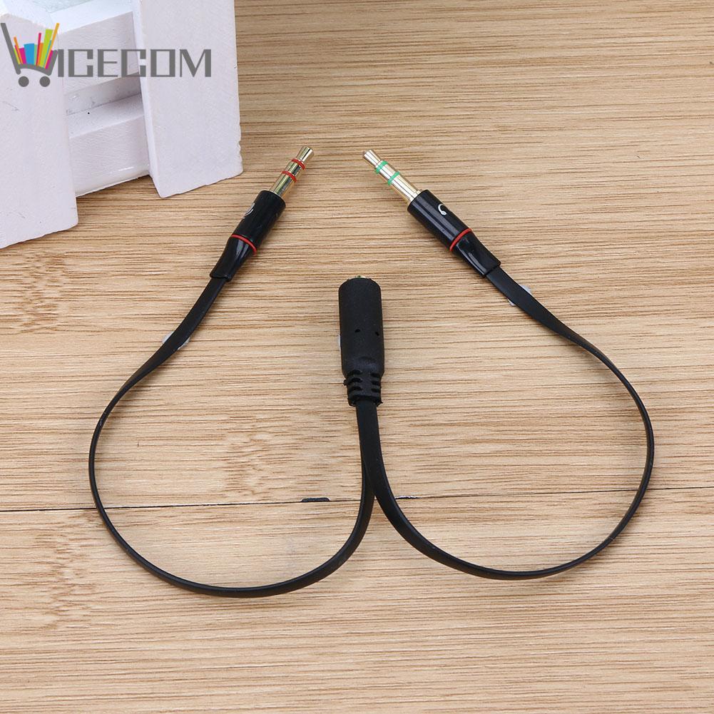 Cáp Chuyển Đổi Tai Nghe 1 Sang 2 Jack 3.5mm
