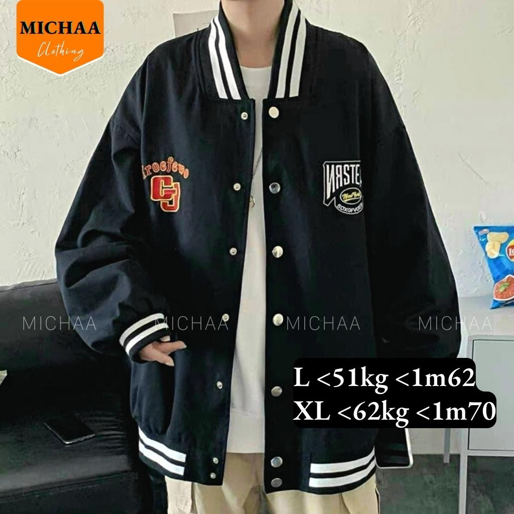 Áo Khoác Bomber Dù GJ Nam Nữ Ulzzang Unisex From Rộng Chống Nắng Jacket - MICHAA