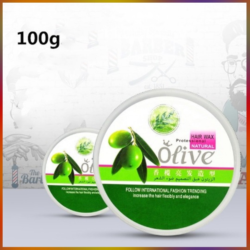 Sáp Vuốt Tóc Tạo Kiểu, Giữ Nếp Tóc OLIVE 100Gr/Hộp