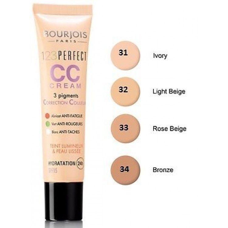 Kem nền hoàn hảo CC Cream 123 Perfect Bourjois Paris tone 31 ivory