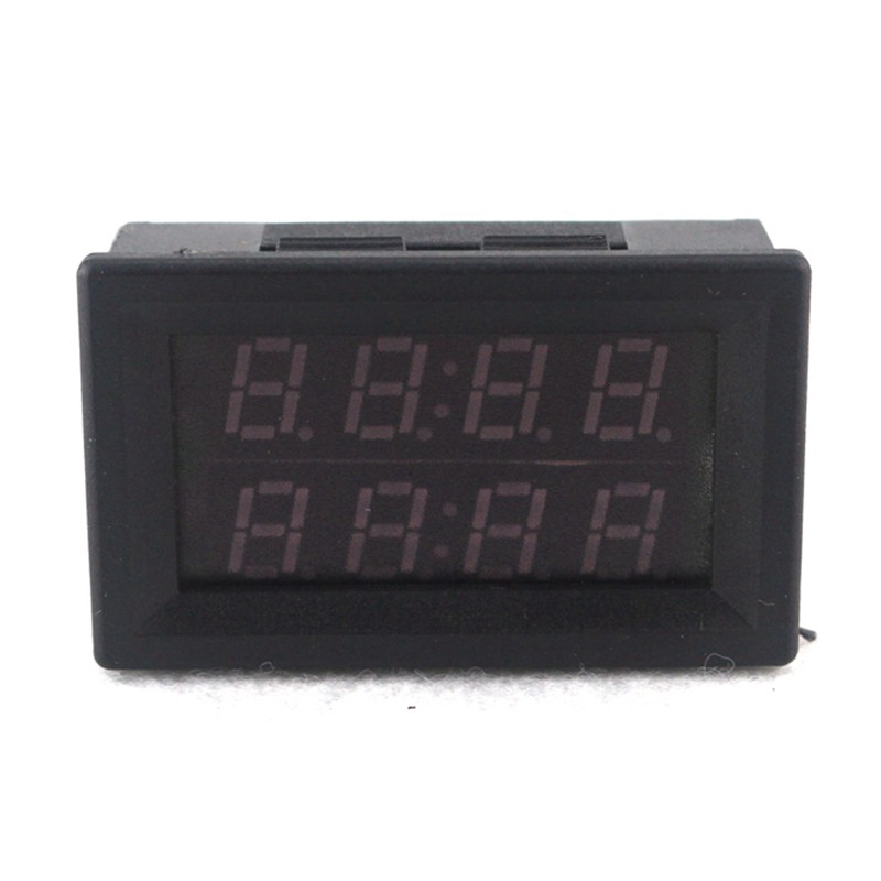 DC 0-200V 10A 50A 100A 0.56 &quot;LED Ampe kế kỹ thuật số + Shunt Màn hình kép Đồng hồ đo điện áp hiện tại 4 bit