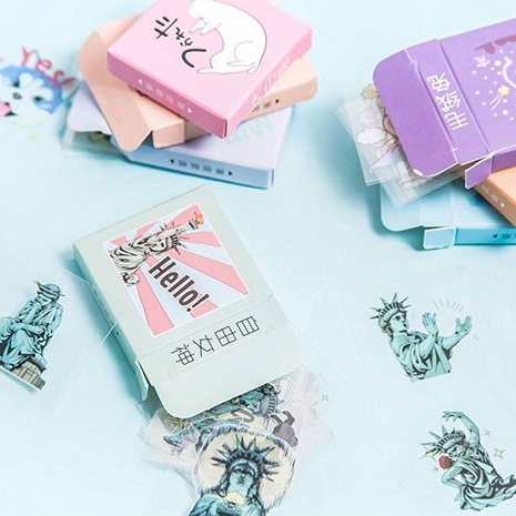Hộp 30 Sticker nhựa PVC Trang Trí Đa Dụng Chất Lượng Cao Box Sticker ST322