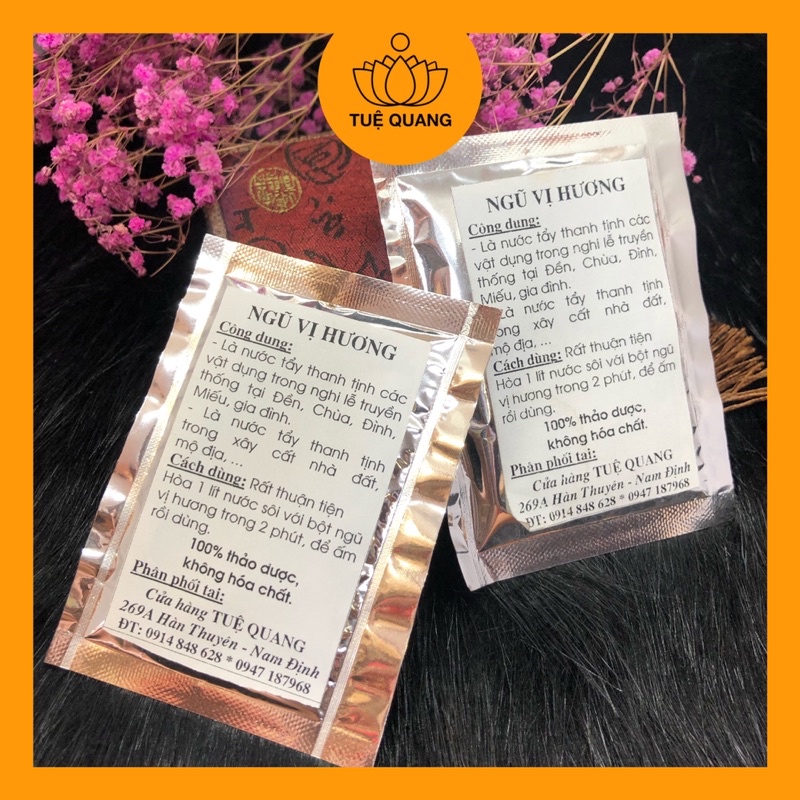 Combo 2 gói nhỏ bột ngũ vị hương tẩy uế